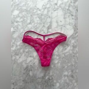 XS Victoria's Secret Hot Pink Lace Panties